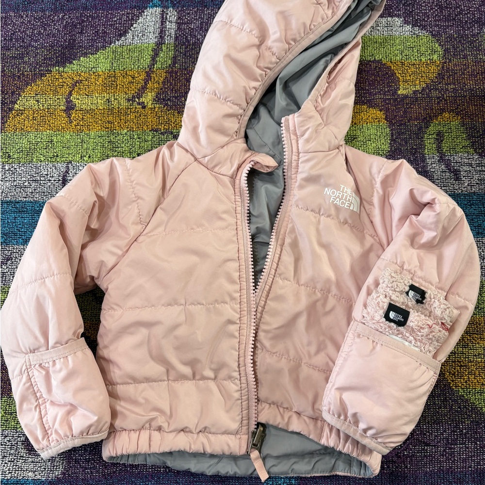 The North Face Quilted Jacket and Gloves